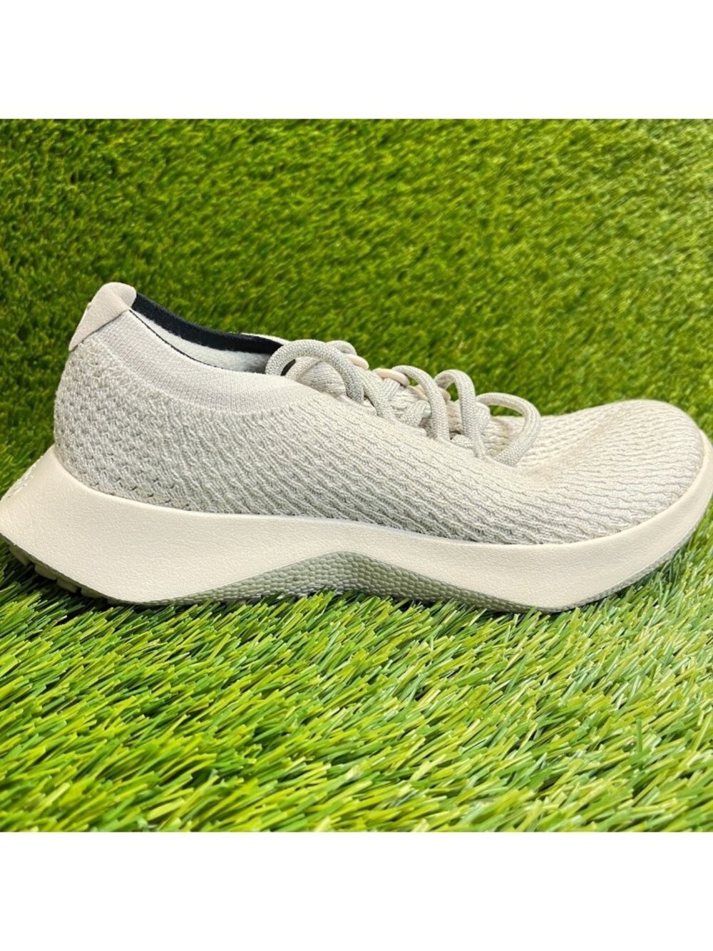 Allbirds Tree Dasher 2 Womens Size 7 Beige Athletic Running Knit Shoes Sneakers